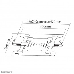 Neomounts by Newstar NOTEBOOK-V200 kannettavan tietokoneen teline Musta