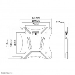 Neomounts by Newstar Select NM-W25 76,2 cm (30") Musta