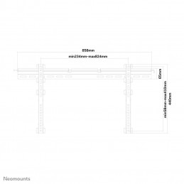 Neomounts by Newstar PLASMA-W065 TV-kiinnike 190,5 cm (75") Hopea