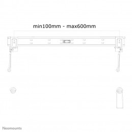 Neomounts by Newstar PLASMA-W860 TV-kiinnike 152,4 cm (60") Musta