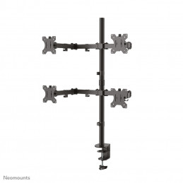 Neomounts by Newstar FPMA-D550D4BLACK monitorin kiinnike ja jalusta 81,3 cm (32") Puristin Läpipultattu Musta