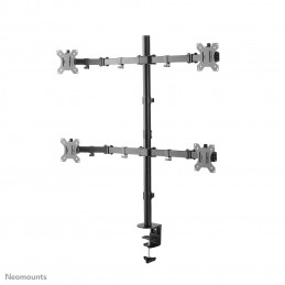 Neomounts by Newstar FPMA-D550D4BLACK monitorin kiinnike ja jalusta 81,3 cm (32") Puristin Läpipultattu Musta