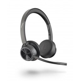 POLY Voyager 4320 UC Kuulokkeet Langaton Pääpanta Toimisto puhelukeskus USB A-tyyppi Bluetooth Musta