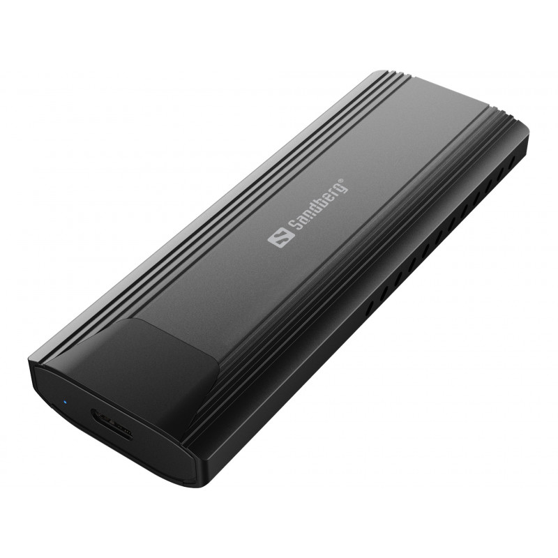 Sandberg USB 3.2 Case for M.2+NVMe SSD SSD-kotelo Musta