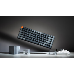 Keychron K3 Version 2 näppäimistö USB + Bluetooth QWERTY Pohjoismainen Musta, Harmaa, Oranssi