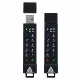 Apricorn 64GB Aegis Secure Key 3z USB-muisti USB A-tyyppi 3.2 Gen 1 (3.1 Gen 1) Musta