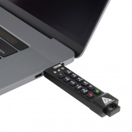 Apricorn ASK3-NXC-128GB USB-muisti USB Type-C 3.2 Gen 1 (3.1 Gen 1) Musta
