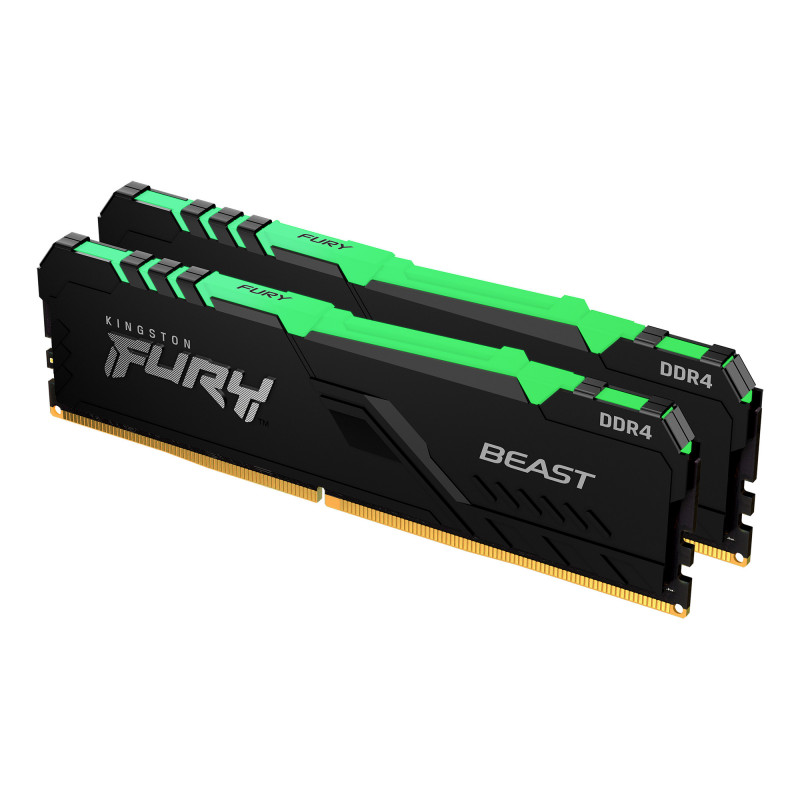 Kingston Technology FURY Beast RGB muistimoduuli 16 GB 2 x 8 GB DDR4 3200 MHz