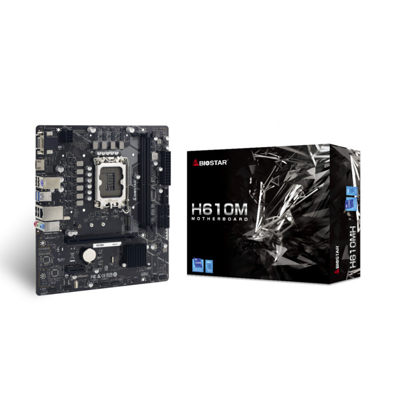 Biostar H610MH emolevy Intel H610 LGA 1700 mikro ATX