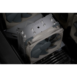 Noctua NH-U12S redux Suoritin Jäähdytin 12 cm Harmaa, Ruostumaton teräs