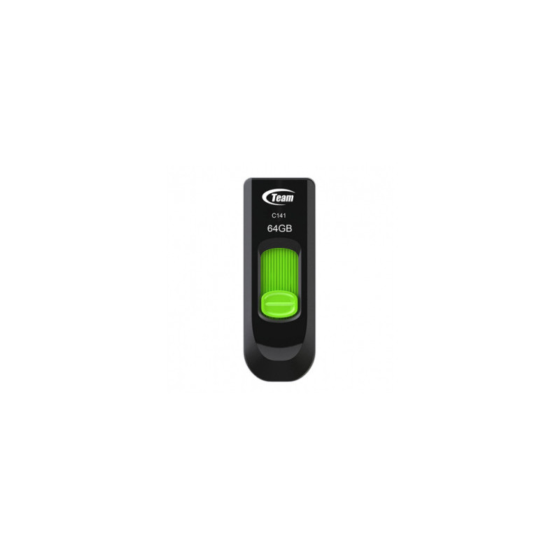 Team Group C145 USB-muisti 64 GB USB A-tyyppi 3.2 Gen 1 (3.1 Gen 1) Musta, Vihreä