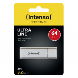 Intenso Ultra Line USB-muisti 64 GB USB A-tyyppi 3.2 Gen 1 (3.1 Gen 1) Hopea