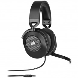 Corsair HS65 SURROUND Kuulokkeet Langallinen Kannettava Pelaaminen Hiili