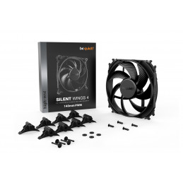 be quiet! SILENT WINGS 4 | 140mm PWM Tietokonekotelo Tuuletin 14 cm Musta 1 kpl