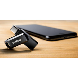 SanDisk Ultra Dual Drive Go USB-muisti 64 GB USB Type-A   USB Type-C 3.2 Gen 1 (3.1 Gen 1) Musta