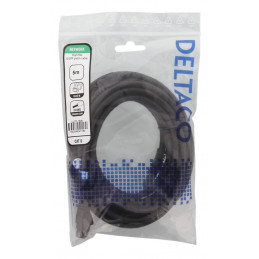 Deltaco UUTP-1505 verkkokaapeli Musta 5 m Cat6 U UTP (UTP)