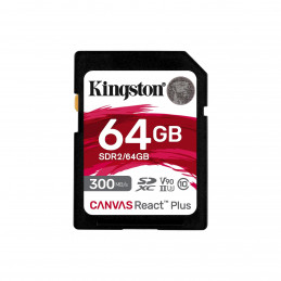Kingston Technology Canvas React Plus 64 GB SD UHS-II Luokka 10