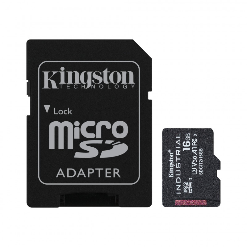 Kingston Technology Industrial 16 GB MicroSDHC UHS-I Luokka 10