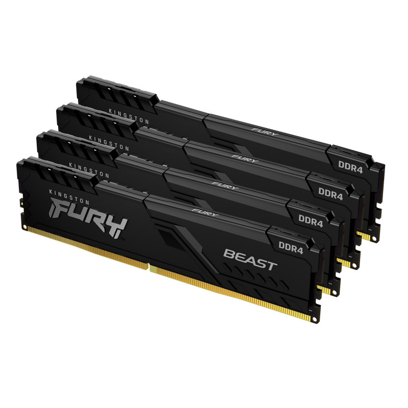 Kingston Technology FURY Beast muistimoduuli 128 GB 4 x 32 GB DDR4 3200 MHz