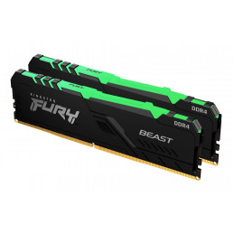 Kingston Technology FURY Beast RGB muistimoduuli 16 GB 2 x 8 GB DDR4 2666 MHz