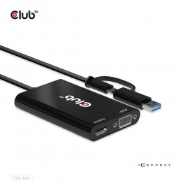 CLUB3D CSV-1611 keskitin USB 2.0 Micro-A