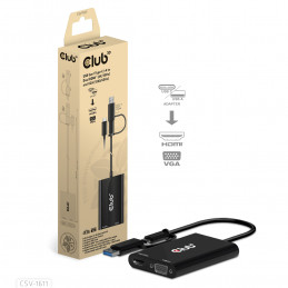 CLUB3D CSV-1611 keskitin USB 2.0 Micro-A