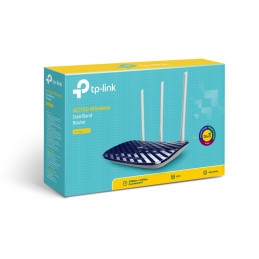 TP-LINK AC750 langaton reititin Nopea Ethernet Kaksitaajuus (2,4 GHz 5 GHz) Musta, Valkoinen