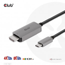 CLUB3D CAC-1587 HDMI-kaapeli 3 m HDMI-tyyppi A (vakio)