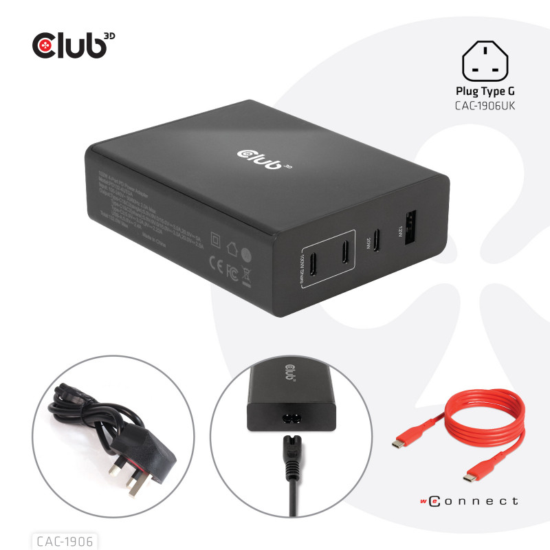 CLUB3D CAC-1906 virtalähdeyksikkö 132 W