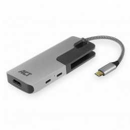 ACT AC7021 USB grafiikka-adapteri 4096 x 2160 pikseliä Harmaa