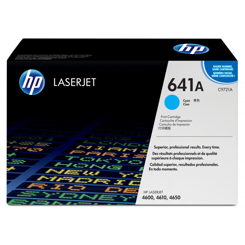 HP 641A Cyan Original LaserJet Toner Cartridge värikasetti 1 kpl Alkuperäinen Syaani