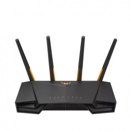 ASUS 90IG0790-MO3B00 langaton reititin Gigabitti Ethernet Kaksitaajuus (2,4 GHz 5 GHz) Musta, Oranssi