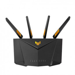 ASUS 90IG0790-MO3B00 langaton reititin Gigabitti Ethernet Kaksitaajuus (2,4 GHz 5 GHz) Musta, Oranssi