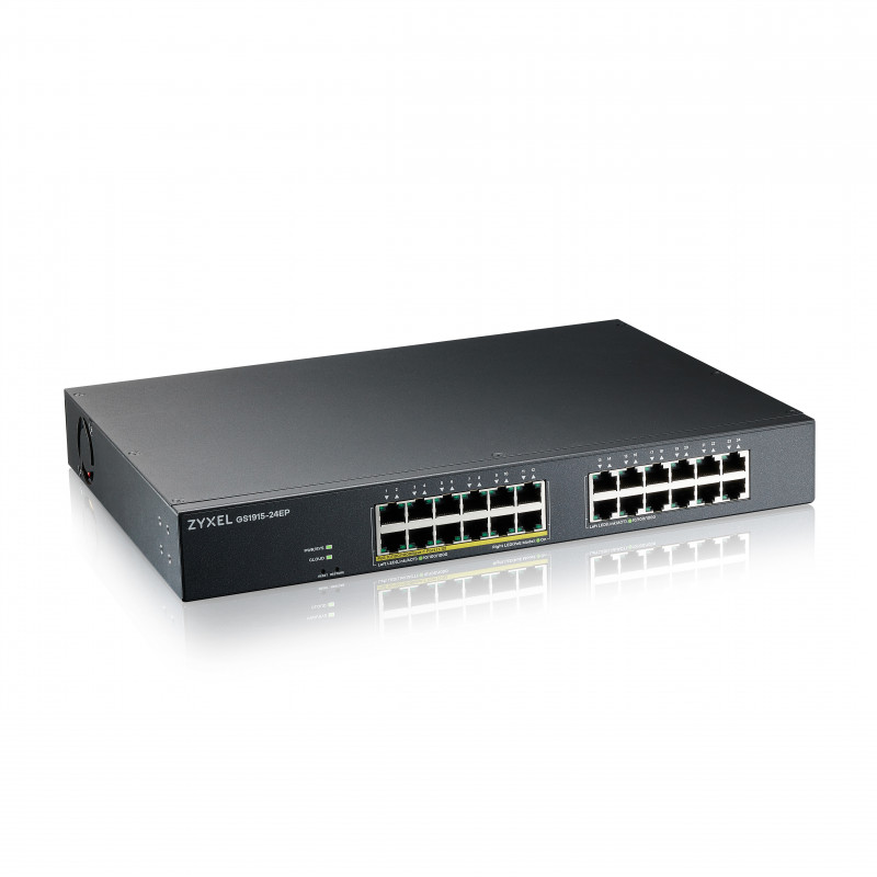Zyxel GS1915-24EP Hallittu L2 Gigabit Ethernet (10 100 1000) Power over Ethernet -tuki 1U Musta