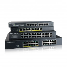 Zyxel GS1915-24EP Hallittu L2 Gigabit Ethernet (10 100 1000) Power over Ethernet -tuki 1U Musta