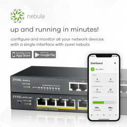 Zyxel GS1915-8 Hallittu L2 Gigabit Ethernet (10 100 1000) Musta