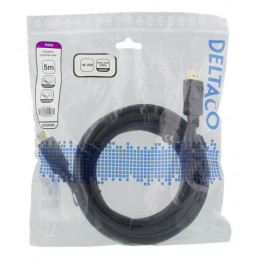 Deltaco DP-1050D DisplayPort-kaapeli 5 m Musta