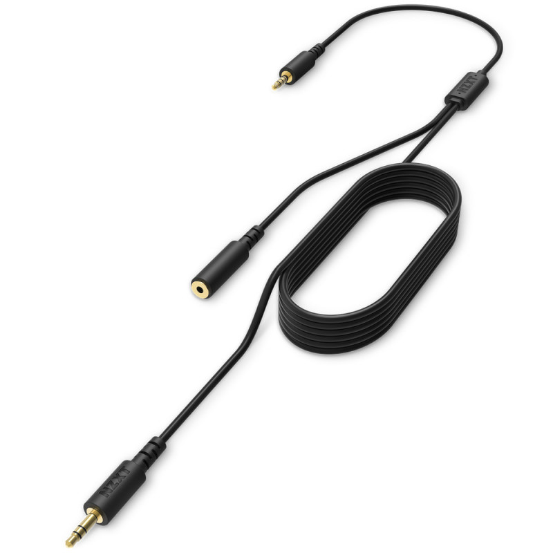 NZXT ST-ACCC1-WW audiokaapeli 2 m 2 x 3.5mm 3.5mm TRRS Musta