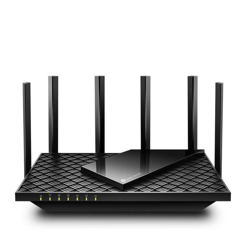 TP-Link Archer AXE75 langaton reititin Gigabitti Ethernet Kolmikaista (2,4 GHz 5 GHz 6 GHz) Musta