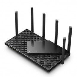 TP-Link Archer AXE75 langaton reititin Gigabitti Ethernet Kolmikaista (2,4 GHz 5 GHz 6 GHz) Musta