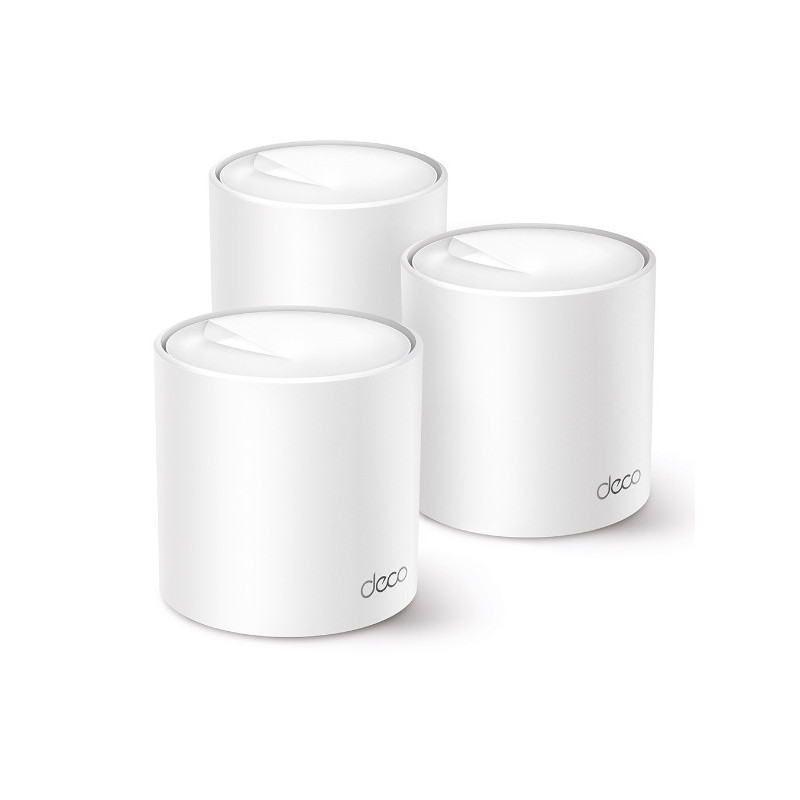 TP-Link Deco X50 (3-pack) Kaksitaajuus (2,4 GHz 5 GHz) Wi-Fi 6 (802.11ax) Valkoinen Sisäinen