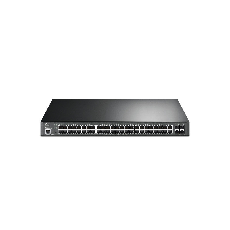 TP-Link TL-SG3452XP JetStream PoE Switch Hallittu L2+ Gigabit Ethernet (10 100 1000) Power over Ethernet -tuki 1U Musta