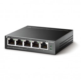 TP-Link TL-SG1005LP verkkokytkin Hallitsematon Gigabit Ethernet (10 100 1000) Power over Ethernet -tuki Musta