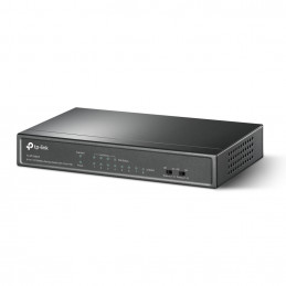 TP-Link TL-SF1008LP verkkokytkin Hallitsematon Fast Ethernet (10 100) Power over Ethernet -tuki Musta