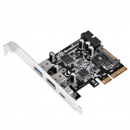 Silverstone ECU05 liitäntäkortti -sovitin Sisäinen USB 3.2 Gen 1 (3.1 Gen 1)