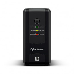 CyberPower UT850EG UPS-virtalähde Linjainteraktiivinen 0,85 kVA 425 W 3 AC-pistorasia(a)