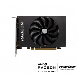 PowerColor AXRX 6400 4GBD6-DH näytönohjain AMD Radeon RX 6400 4 GB GDDR6