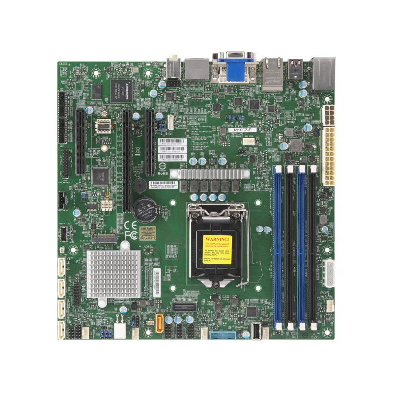 Supermicro X11SCZ-F Intel C246 LGA 1151 (pistoke H4) mikro ATX