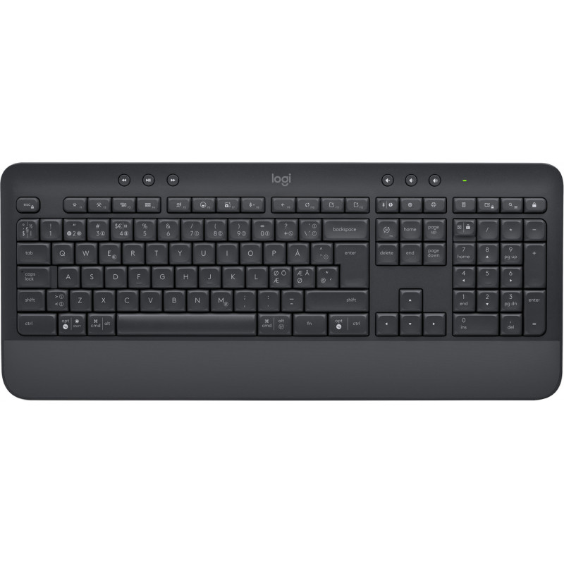 Logitech Signature K650 näppäimistö RF Wireless + Bluetooth QWERTY Tanska, Suomi, Pohjoismainen, Ruotsi Grafiitti