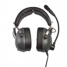 Thrustmaster 4060196 kuulokkeet ja kuulokemikrofoni Langallinen Ilmailu lennonjohto Harmaa
